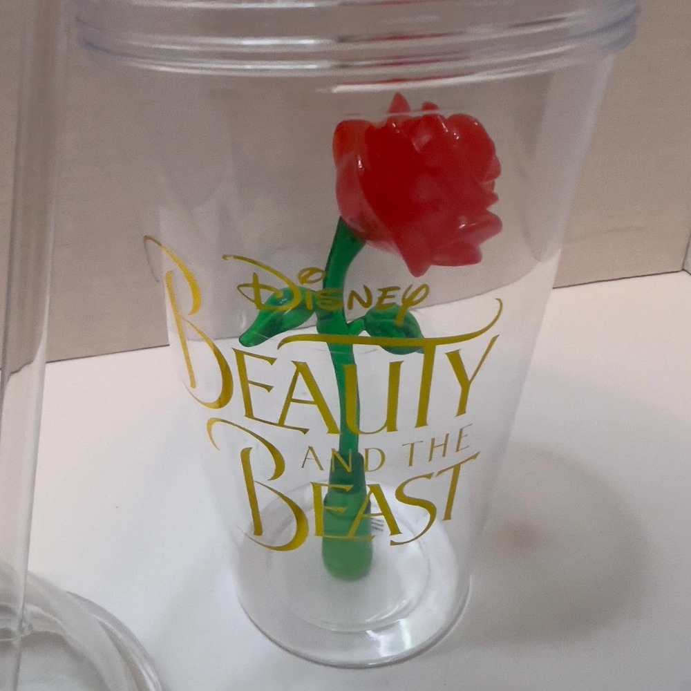 Disney Beauty and the Beast Light Up Rose Cup/Tumblr - Picture 3 of 6
